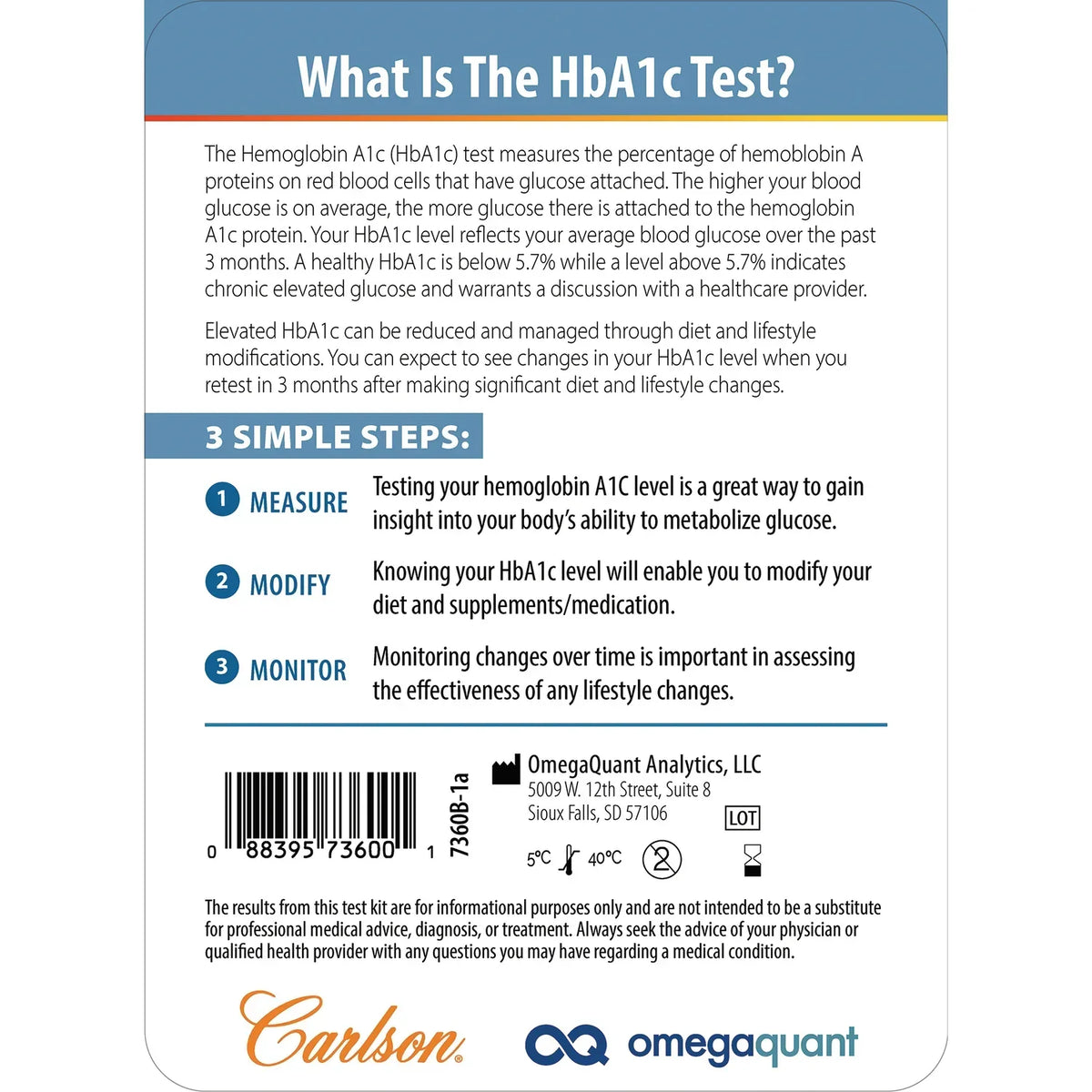 A1C Blood Sugar Test Kit