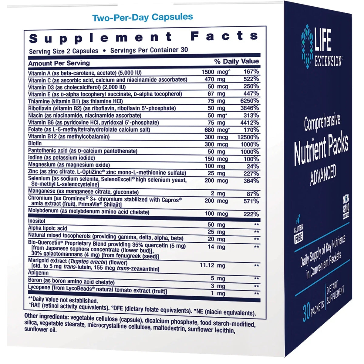 Comprehensive Nutrient Packs Advanced