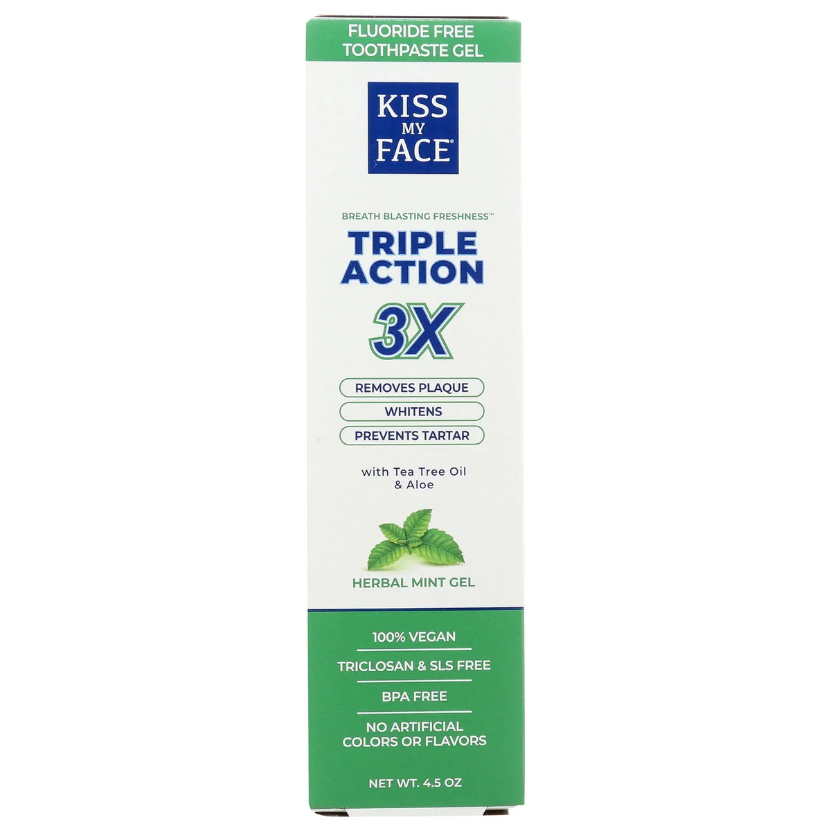 Triple Action Toothpaste - Herbal Mint Gel