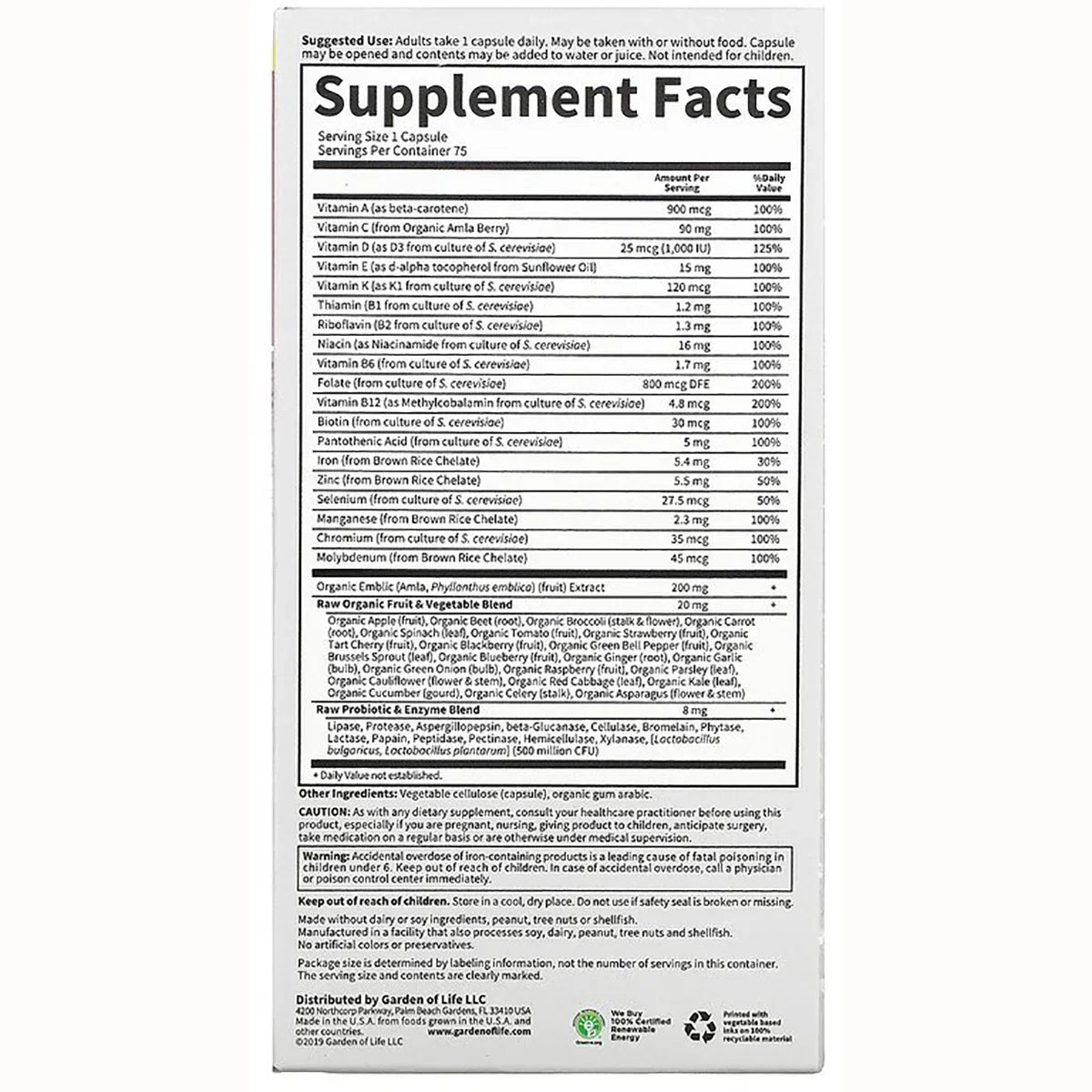 Vitamin Code RAW One for Women