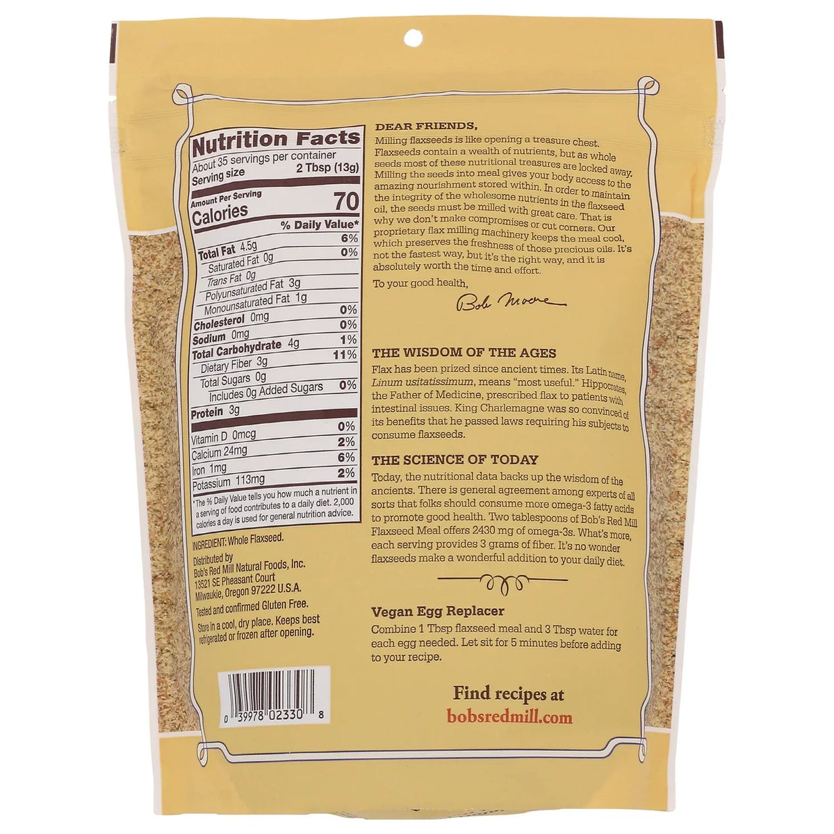 Premium Whole Ground Flaxseed Meal