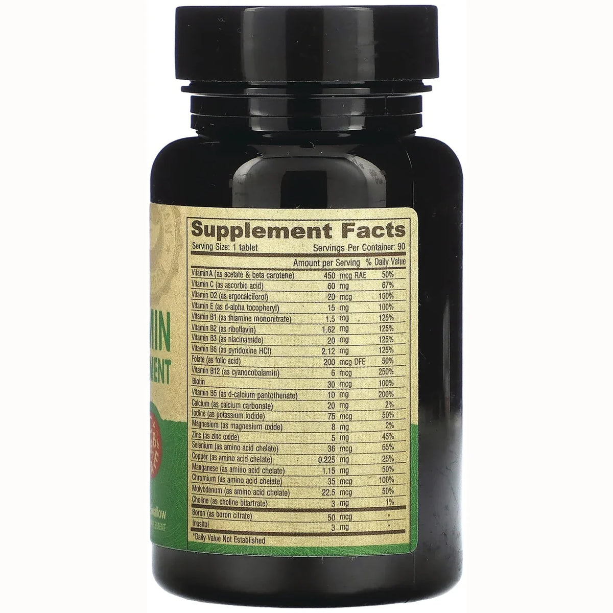 Vegan Multivitamin & Mineral Iron Free Tiny Tablets
