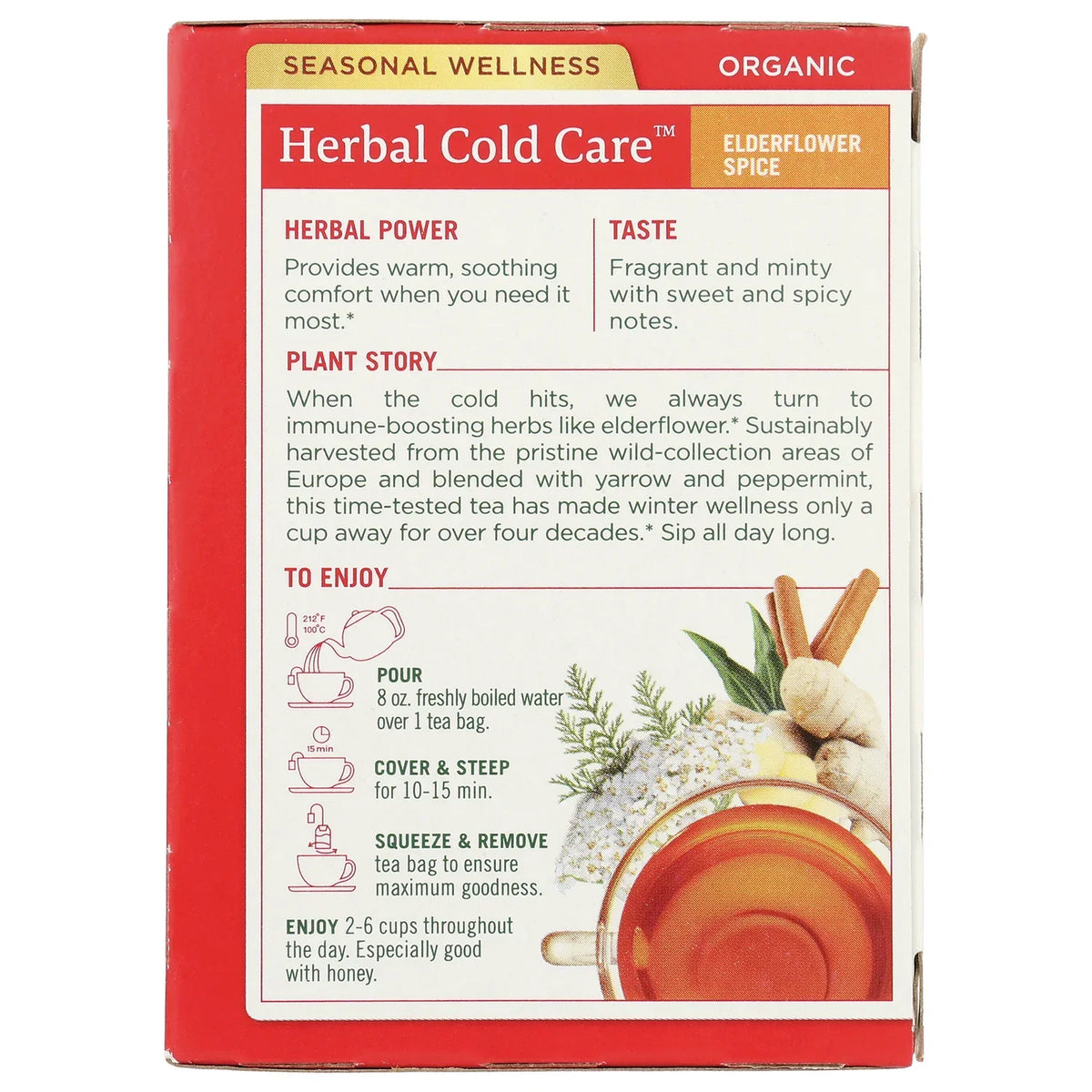 Organic Herbal Cold Care - Elderflower Spice
