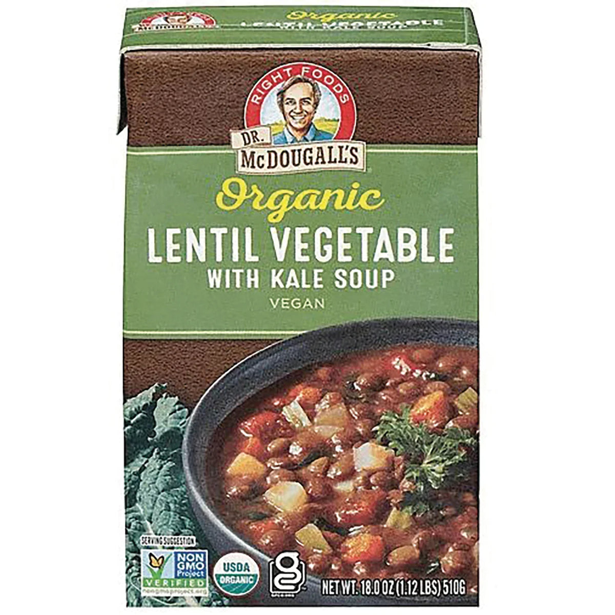 Organic Lentil Vegetable with Kale Soup