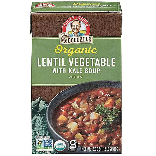 Organic Lentil Vegetable with Kale Soup