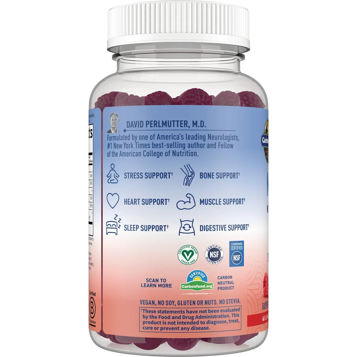 Magnesium with Pre & Probiotics Gummies - Raspberry