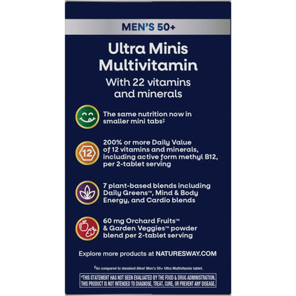 Alive! Men's 50+ Ultra Minis Multivitamin