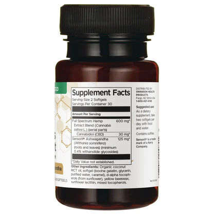 CBD + Stress Support Full Spectrum with Sensoril Ashwagandha