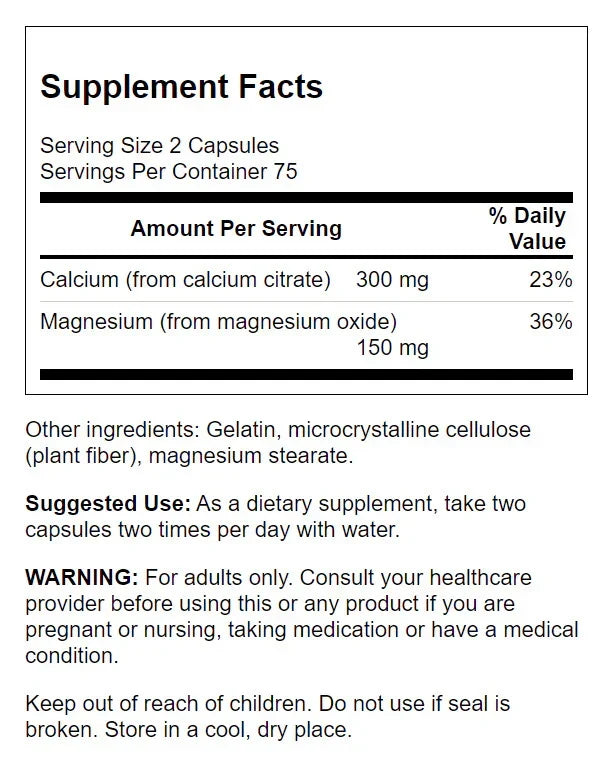 Calcium Citrate Plus Magnesium