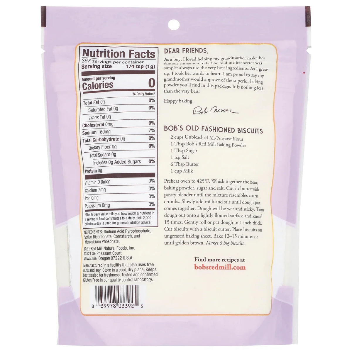 Double Acting Baking Powder