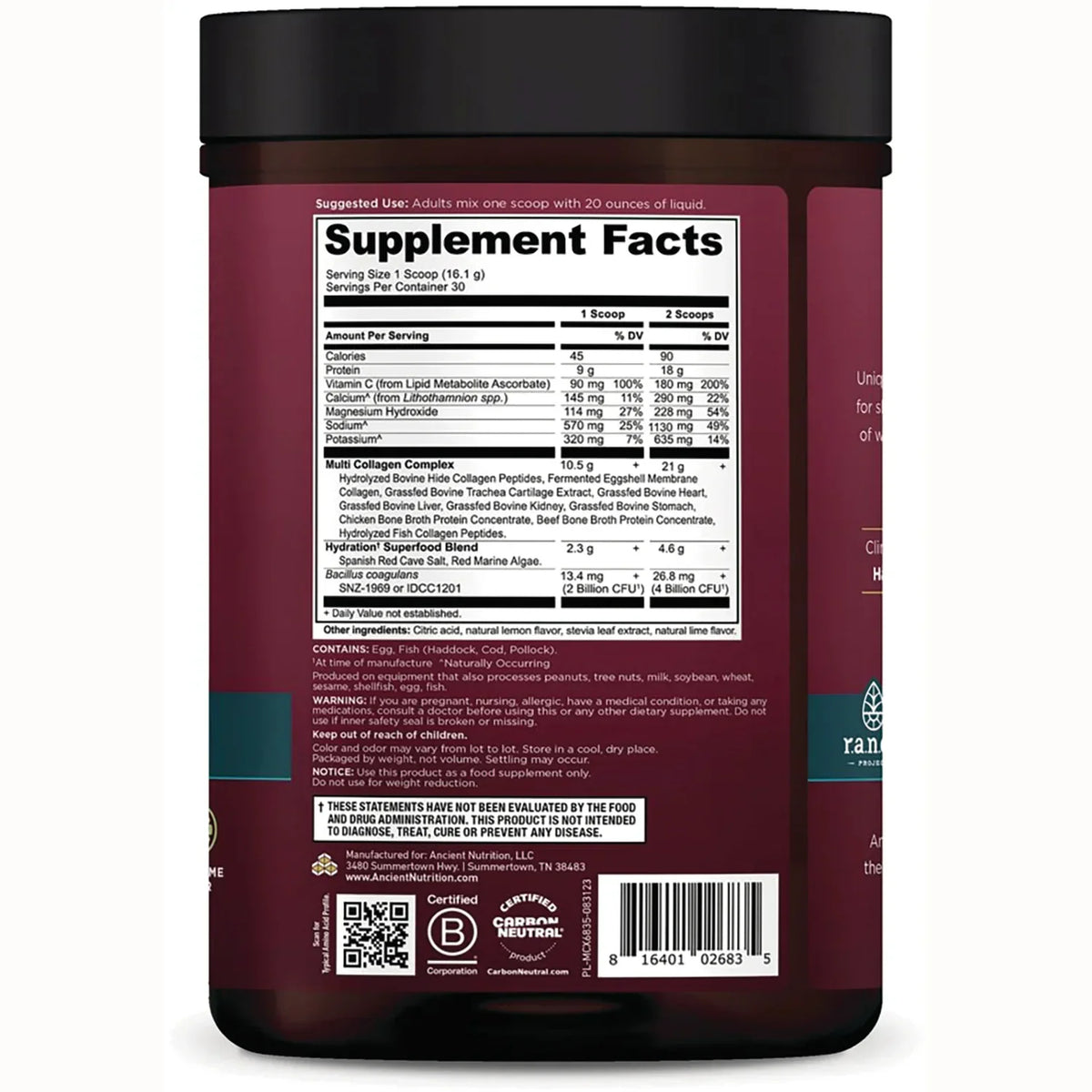 Multi Collagen Advanced Hydrate - Lemon Lime