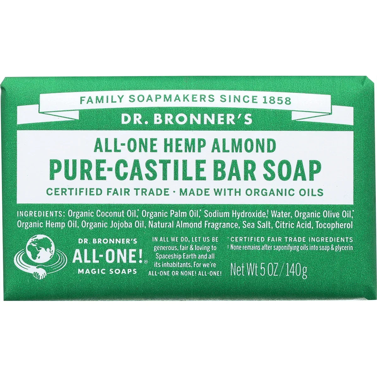 All-One Hemp Pure-Castile Bar Soap