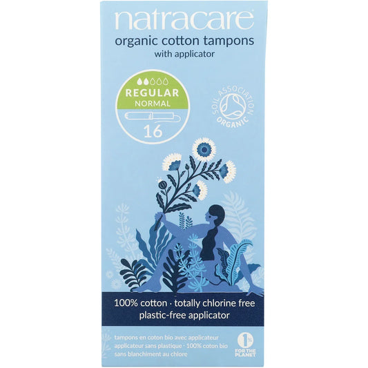 Organic Cotton Tampons with Applicator - Regular