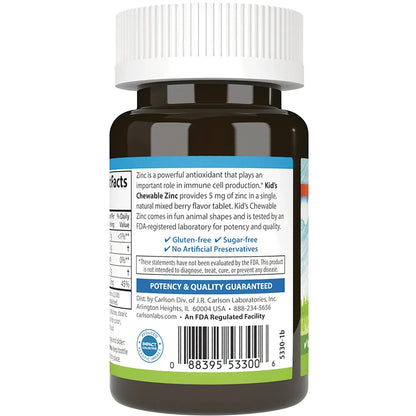 Kid's Chewable Zinc - Mixed Berry