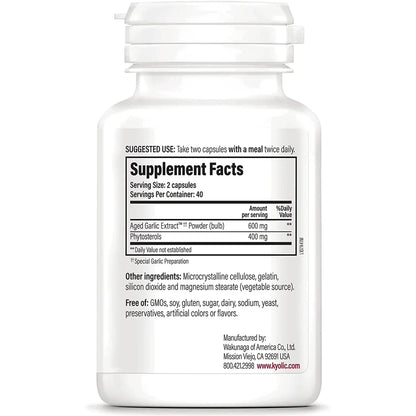 #107 Aged Garlic Extract Phytosterols