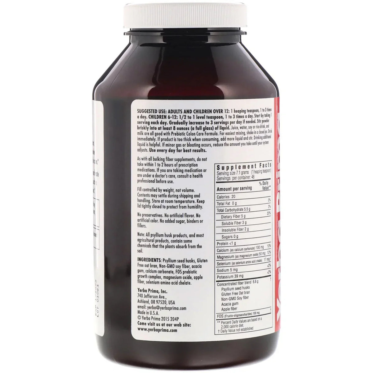 Prebiotic Colon Care Formula