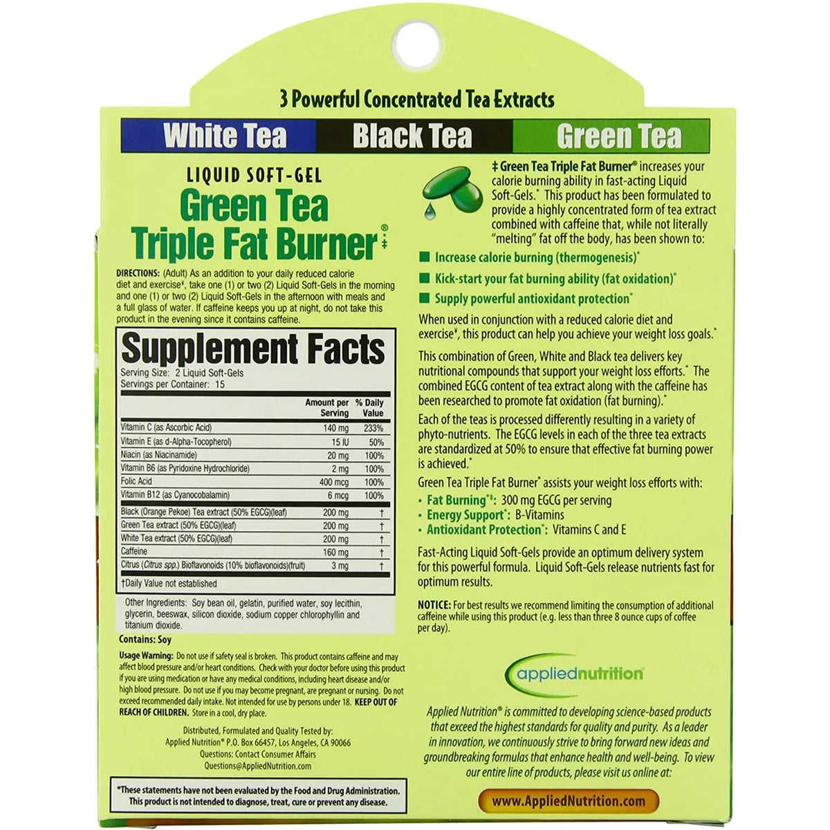 Maximum Strength Green Tea Triple Fat Burner
