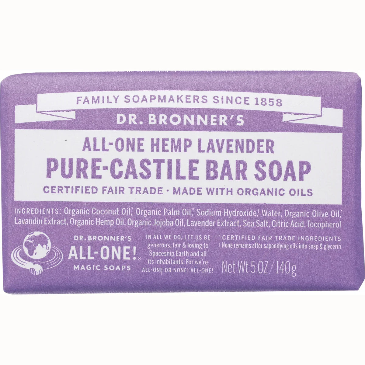 All-One Hemp Pure-Castile Bar Soap