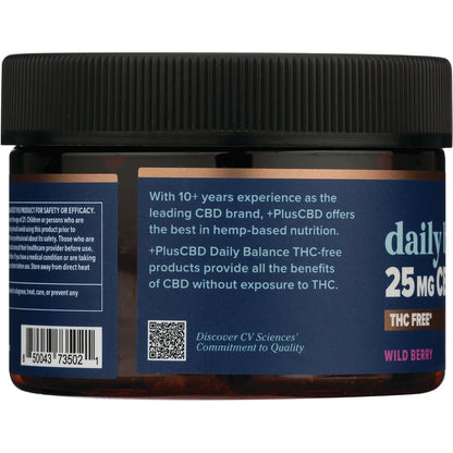 Daily Balance CBD Gummies - Wild Berry