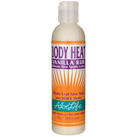 Body Heat Vanilla Rub Ultimate Aloe Sports Lotion