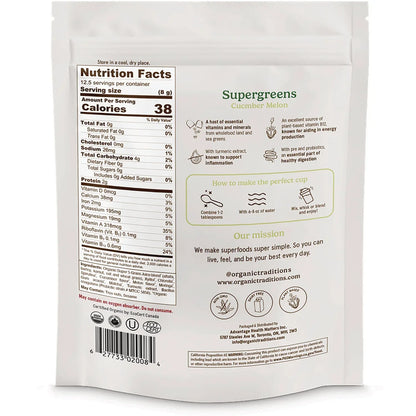 Supergreens - Cucumber Melon